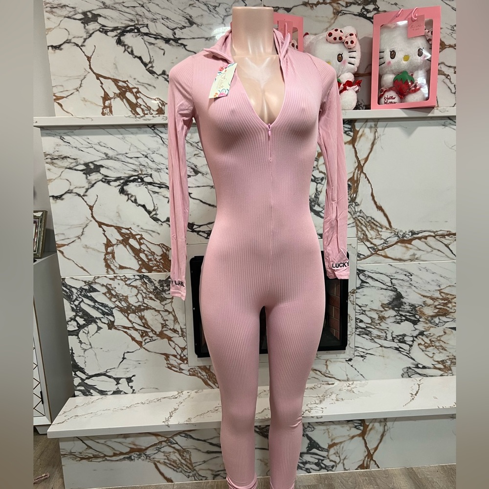 Lucky label jumpsuit light pink
